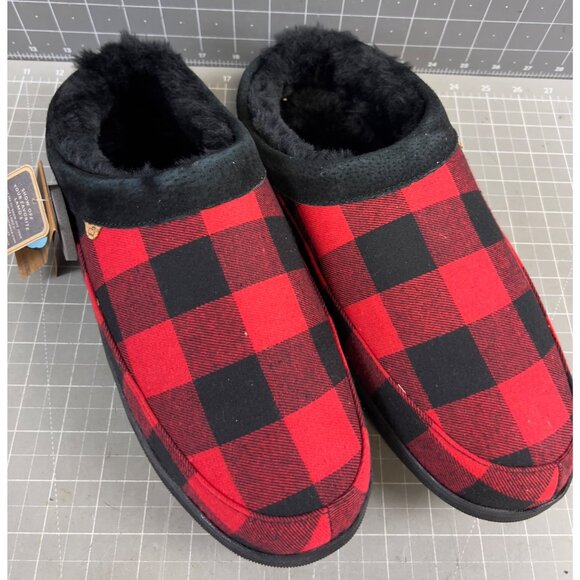 Men’s LAMO Julian II Red Plaid ClogsWool Sz. 13 US New Slippers - Picture 2 of 8
